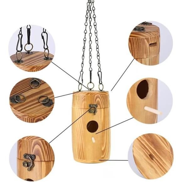 Bird Houses Hanging Hummingbird Houses for Outdoor Decoration - Gardening - Picture 4 of 6